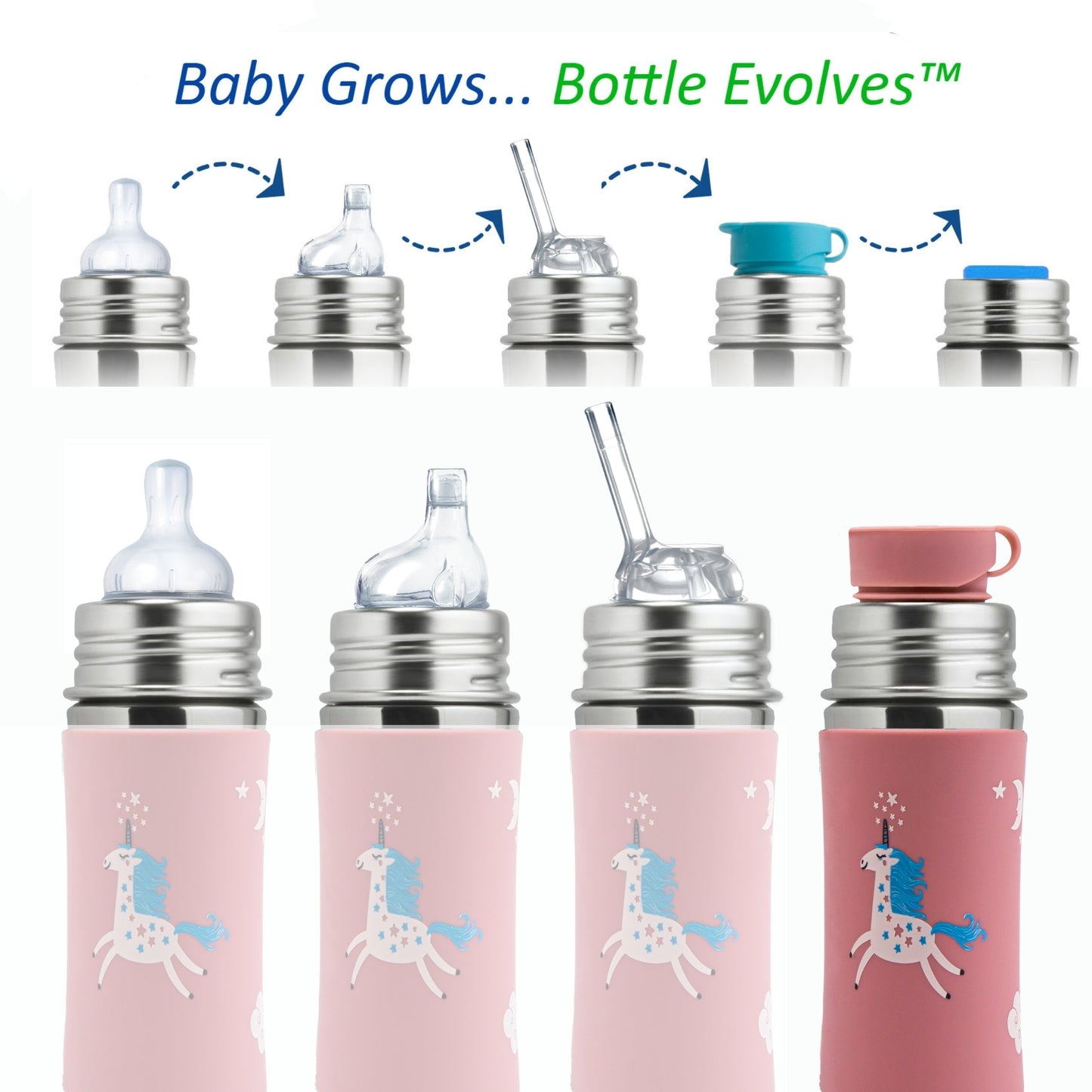 Pura Kiki Drikkeflaske 325 ml / unicorn