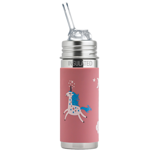 Pura Kiki Isolert Sugerørflaske Kiddo 260 ml / unicorn